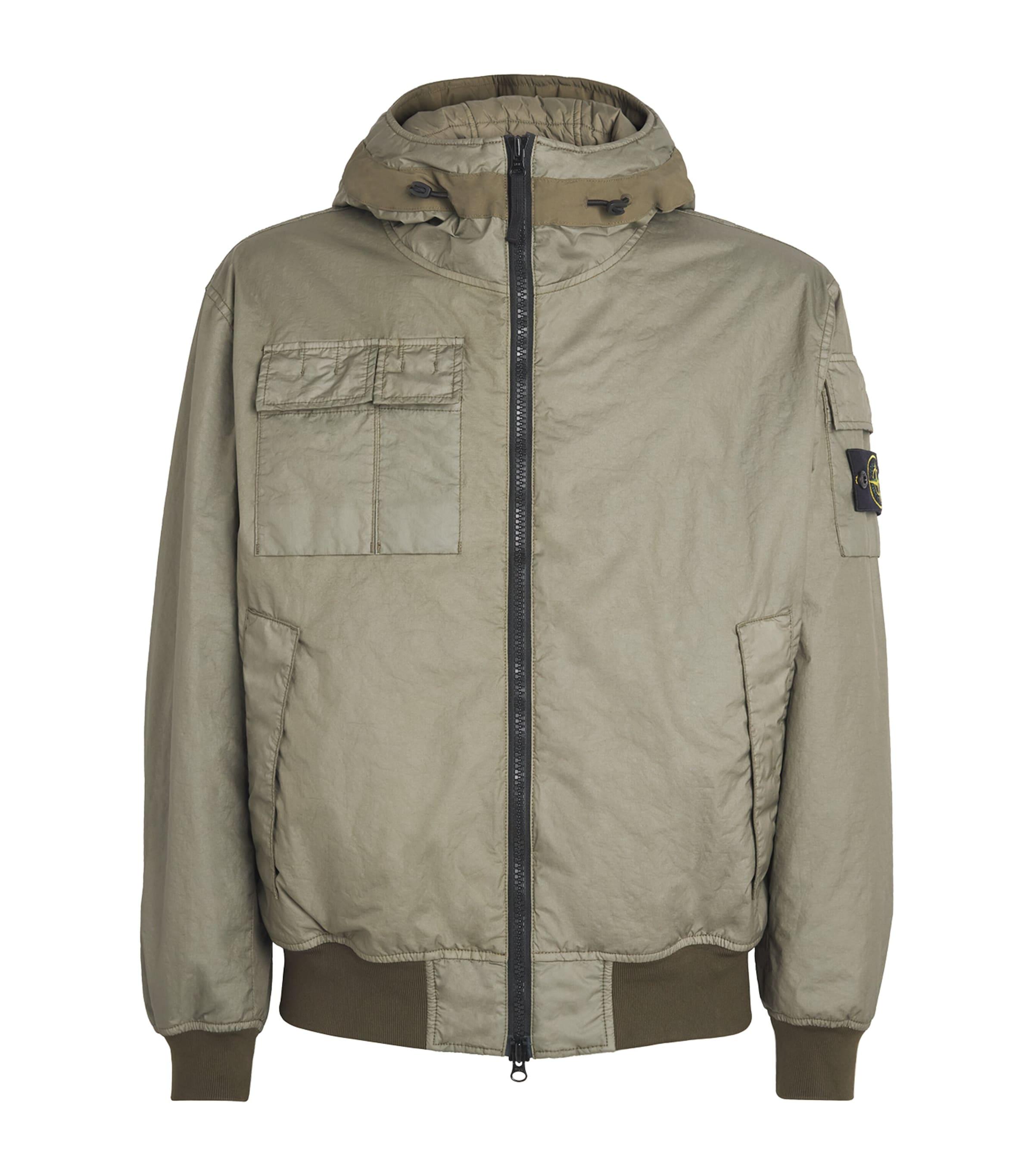 Stone Island Nylon Water-Resistant Bomber Jacket by STONE ISLAND