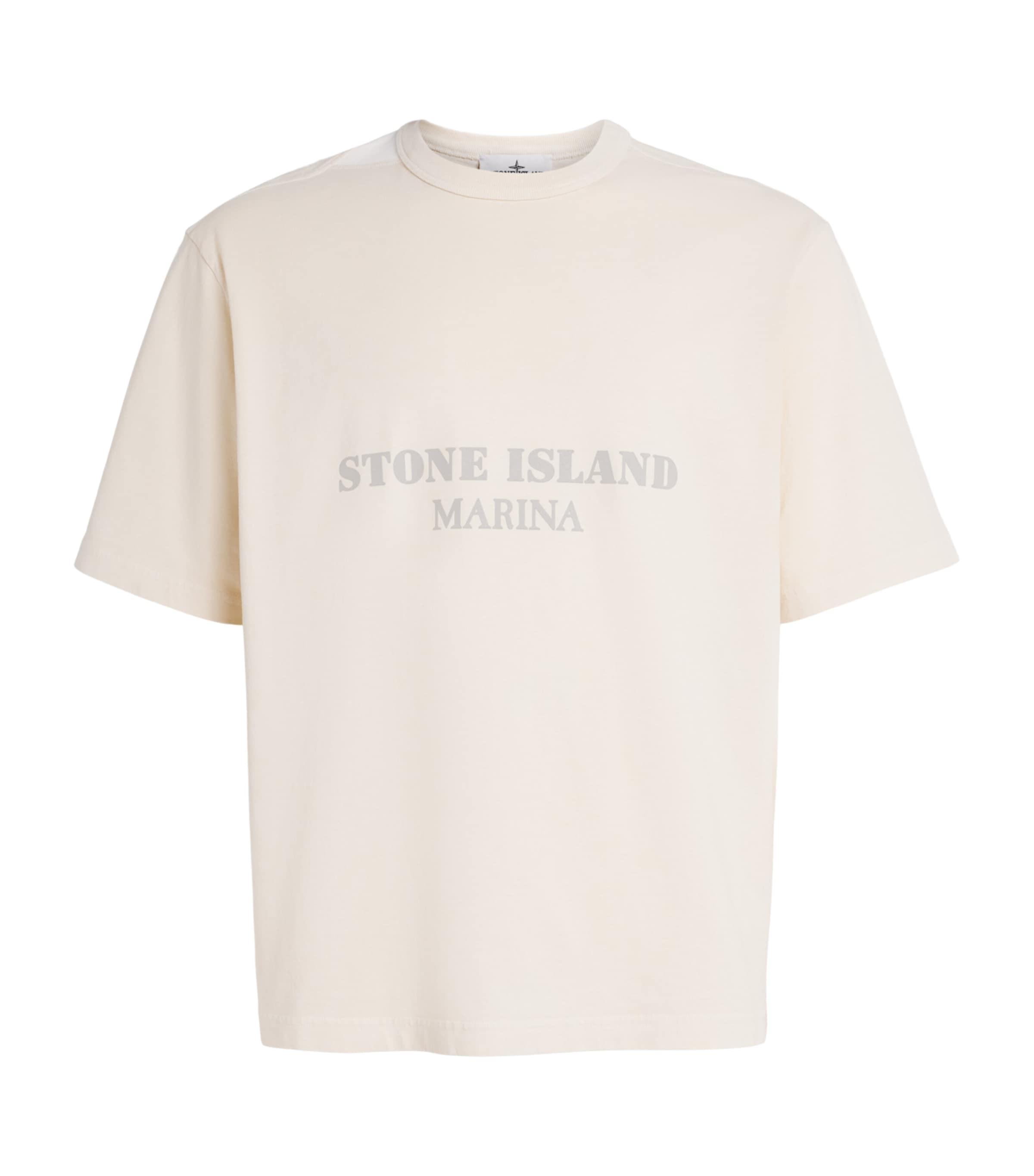 Stone Island Organic Cotton Logo T-Shirt by STONE ISLAND