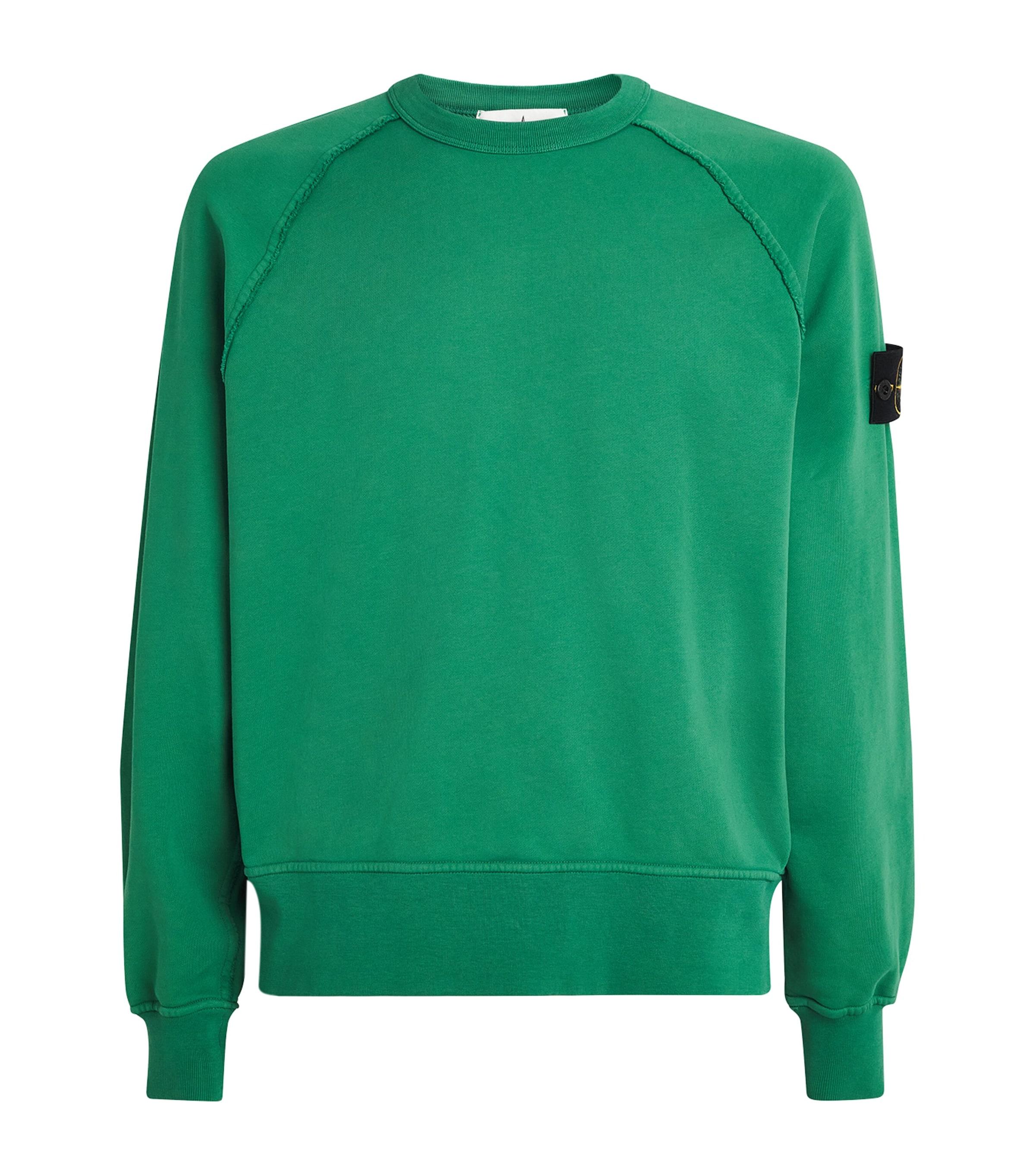 Stone Island Organic Cotton Raglan-Sleeve Sweatshirt by STONE ISLAND