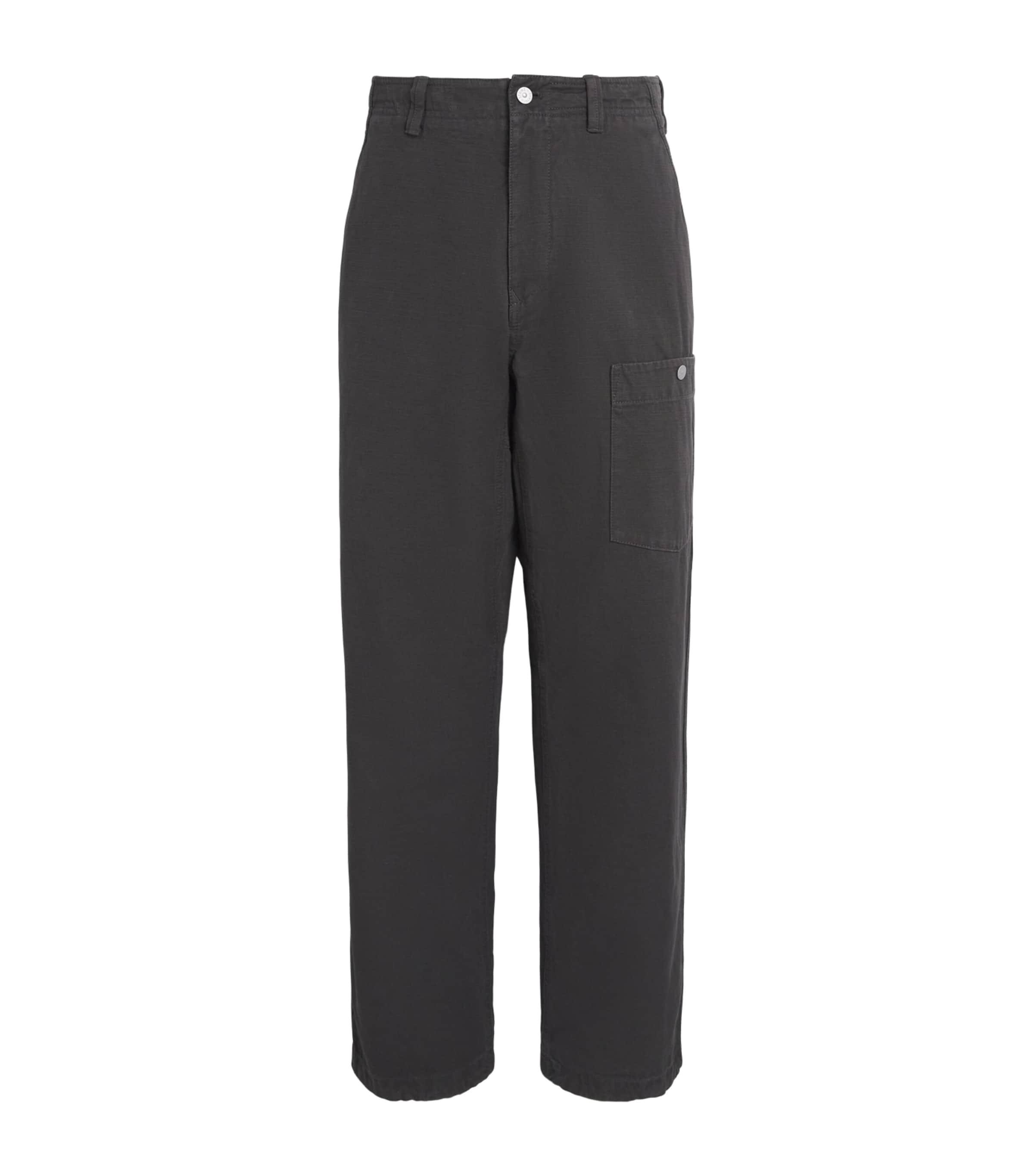 Stone Island Slub Cotton Marina Trousers by STONE ISLAND