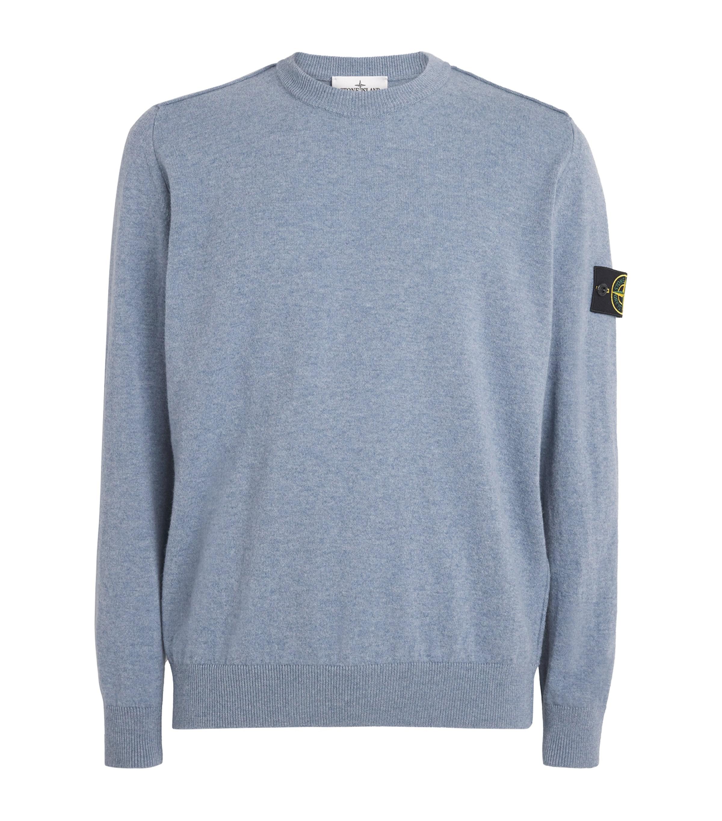Stone Island Virgin Wool Compass Sweater by STONE ISLAND