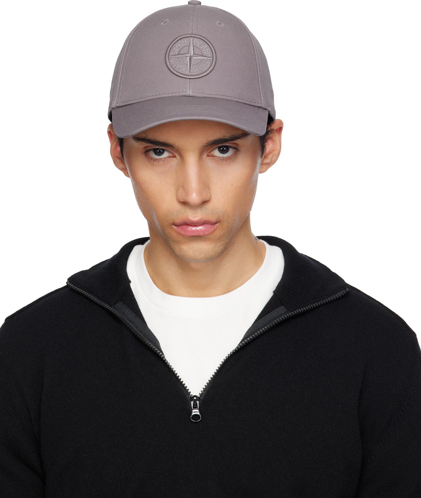Taupe 9100013 Cotton Reps Cap by STONE ISLAND