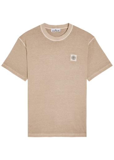 Tonal Compass logo cotton T-shirt by STONE ISLAND