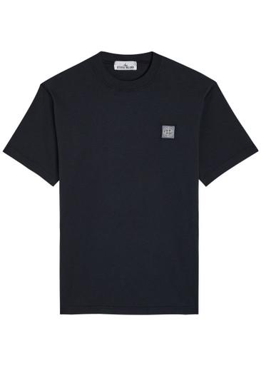 Tonal Compass logo cotton T-shirt by STONE ISLAND