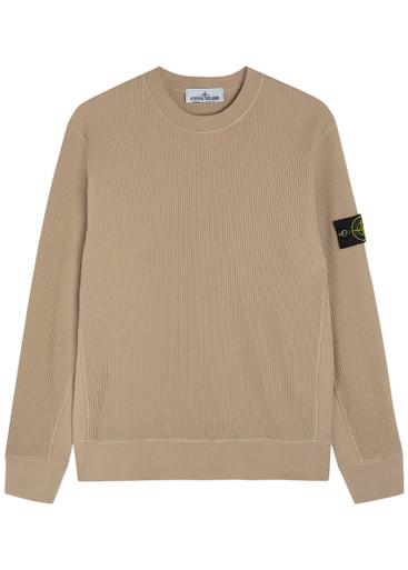 Waffle cotton jumper by STONE ISLAND