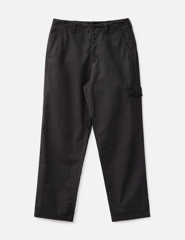 Weatherproof Cotton Canvas_Stone Island Ghost Chino Trousers by STONE ISLAND