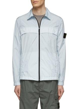 Zip Front Chest Flap Shirt Jacket by STONE ISLAND