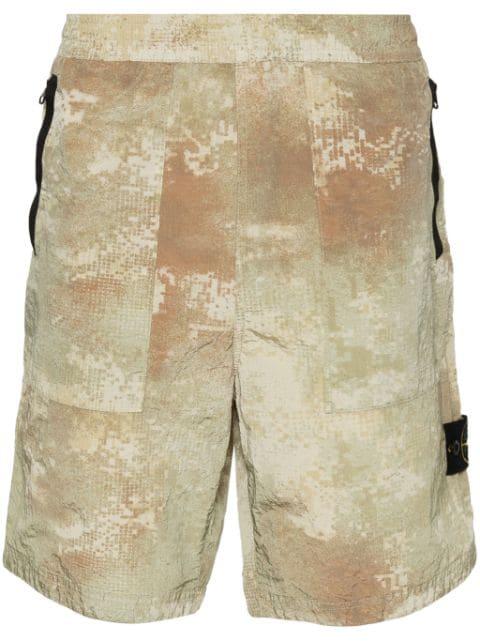 abstract-print Bermuda shorts by STONE ISLAND