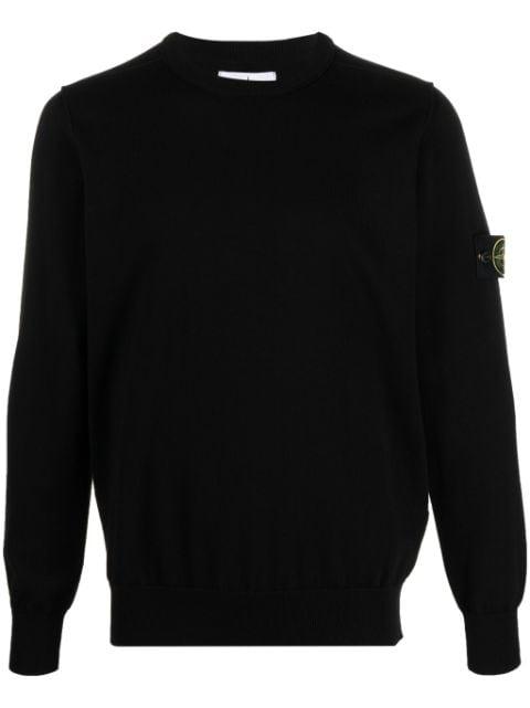 badge crew-neck sweater by STONE ISLAND