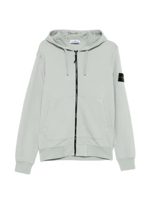badge zip-up hoodie by STONE ISLAND