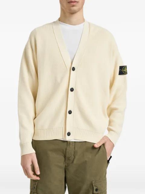 button logo-patch cardigan by STONE ISLAND