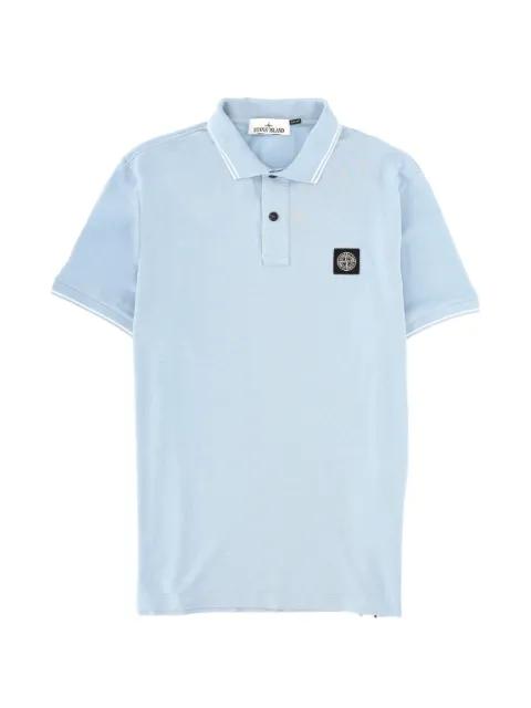 button-up polo shirt by STONE ISLAND