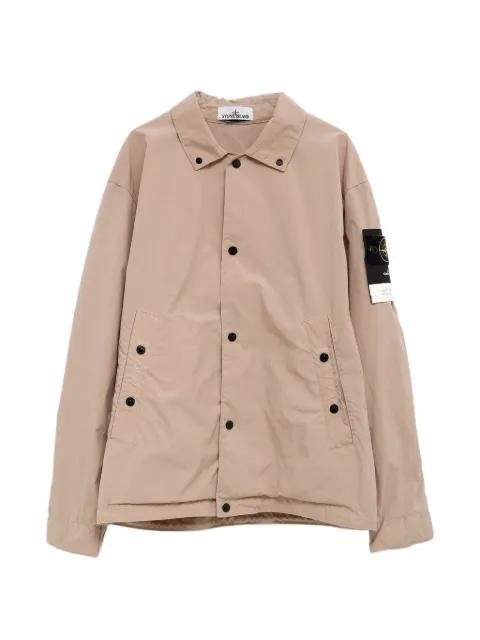 buttoned patch jacket by STONE ISLAND