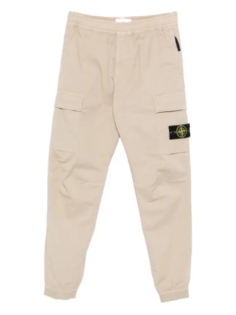 cargo-pocket cuffed trousers by STONE ISLAND