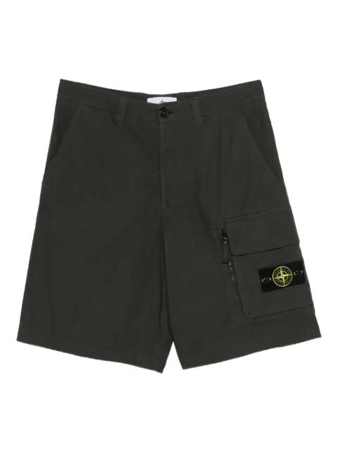 cargo-pocket lohgo-patch shorts by STONE ISLAND