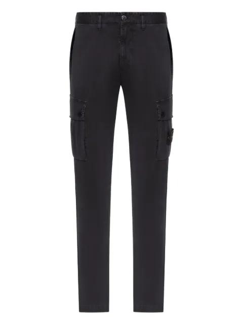 cargo-pocket old effect trousers by STONE ISLAND