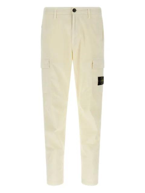 cargo-pockets logo-badge trousers by STONE ISLAND