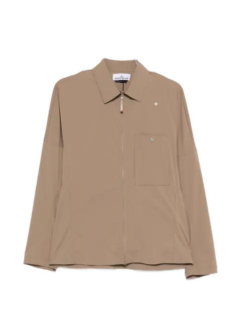 chest-pocket overshirt by STONE ISLAND