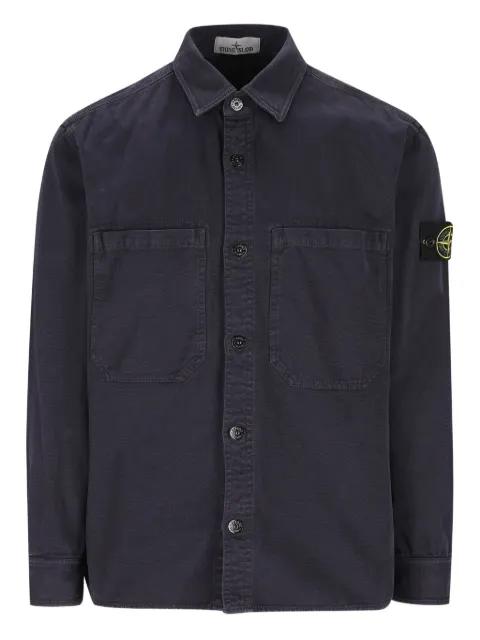 chest-pocket patch shirt by STONE ISLAND