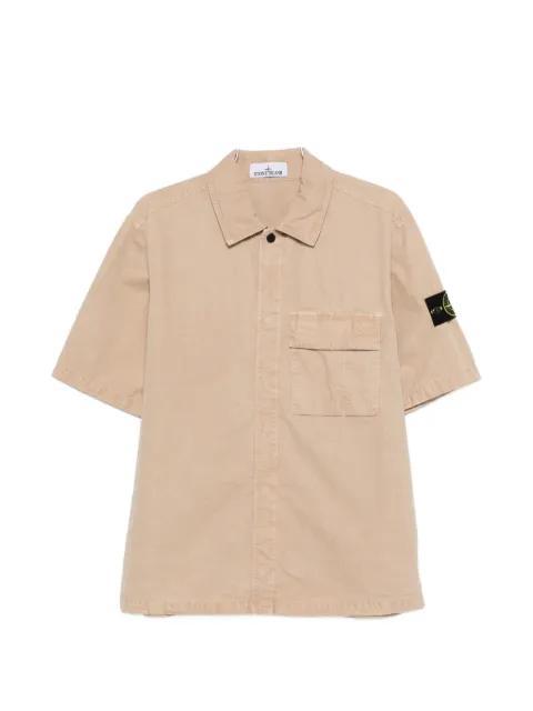 chest-pocket short-sleeve shirt by STONE ISLAND