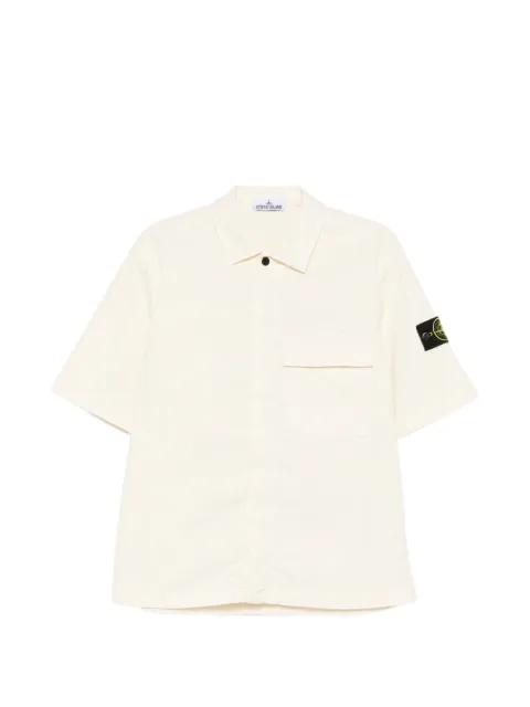 chest-pocket short-sleeve shirt by STONE ISLAND