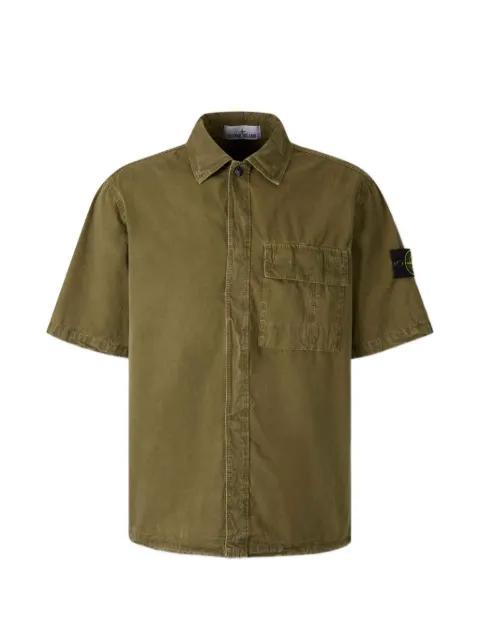 chest-pocket short-sleeve shirt by STONE ISLAND
