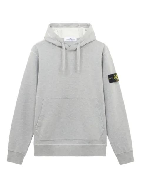 compass-badge hoodied sweater by STONE ISLAND