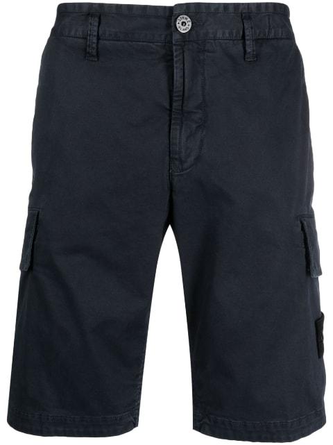 compass-motif cargo shorts by STONE ISLAND