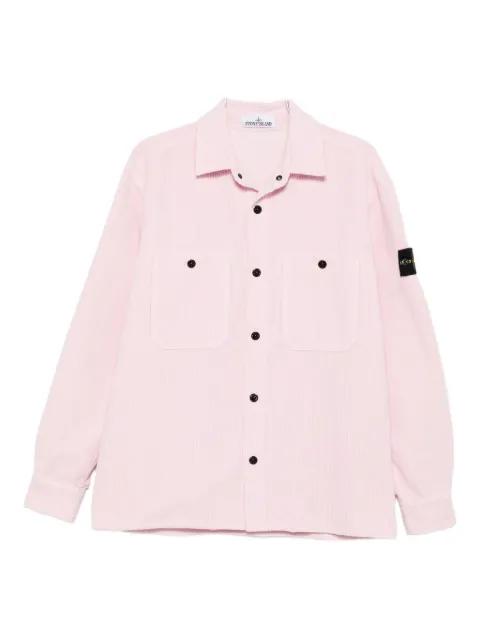corduroy patch-pocket shirt by STONE ISLAND