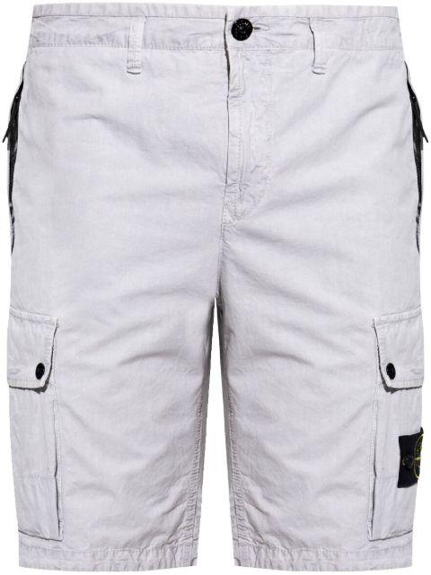 cotton cargo shorts by STONE ISLAND