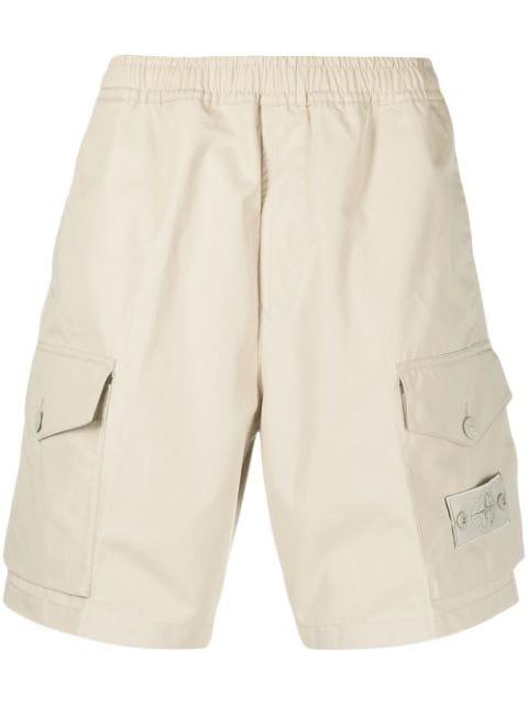 cotton cargo shorts by STONE ISLAND