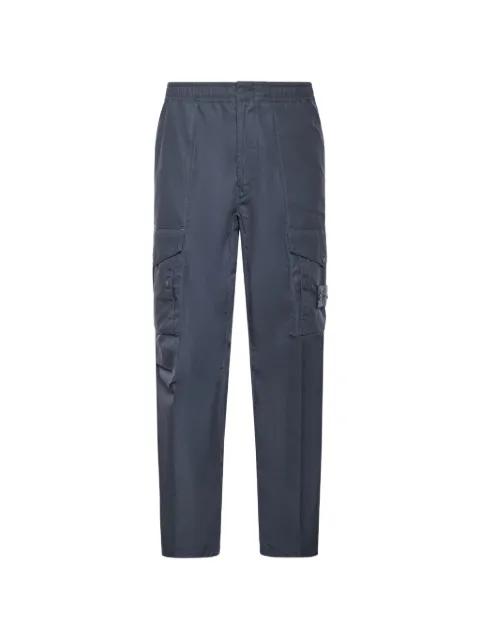 cotton straight-leg trousers by STONE ISLAND