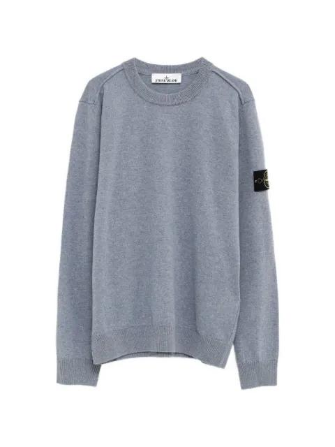crew-neck patch sweater by STONE ISLAND