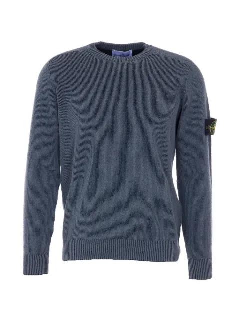 crew-neck rib knit sweater by STONE ISLAND