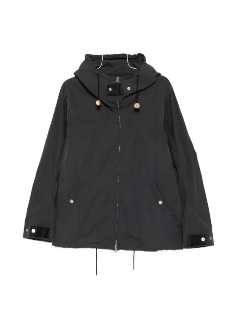 drawstring-hem hoodied jacket by STONE ISLAND