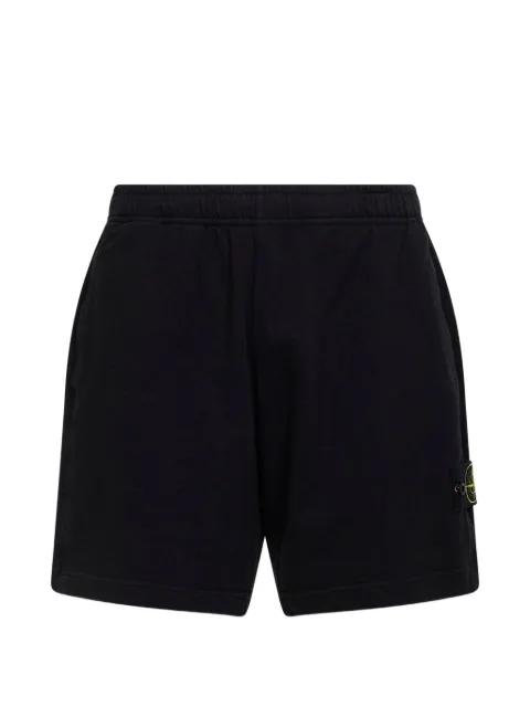 elasticated badge shorts by STONE ISLAND