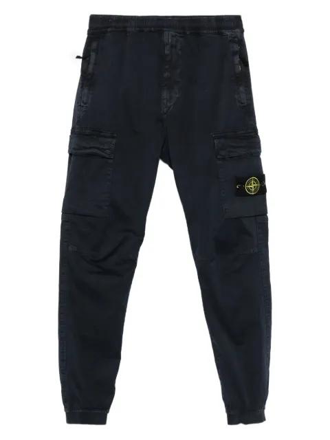 elasticated-cuff cargo trousers by STONE ISLAND