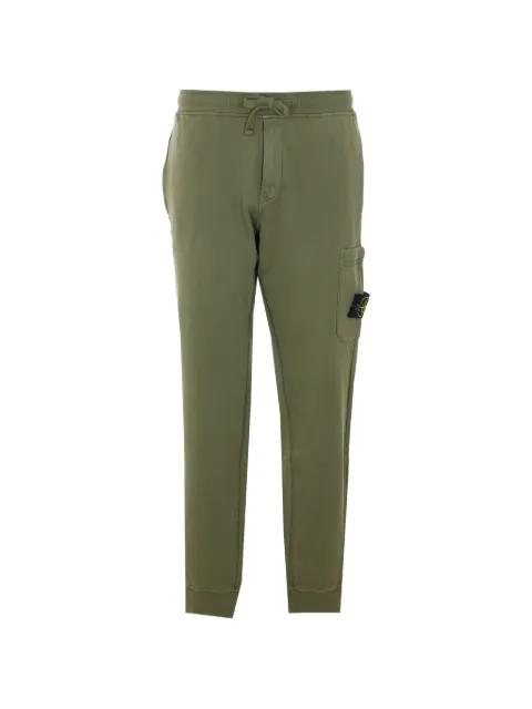 elasticated patch logo track pants by STONE ISLAND