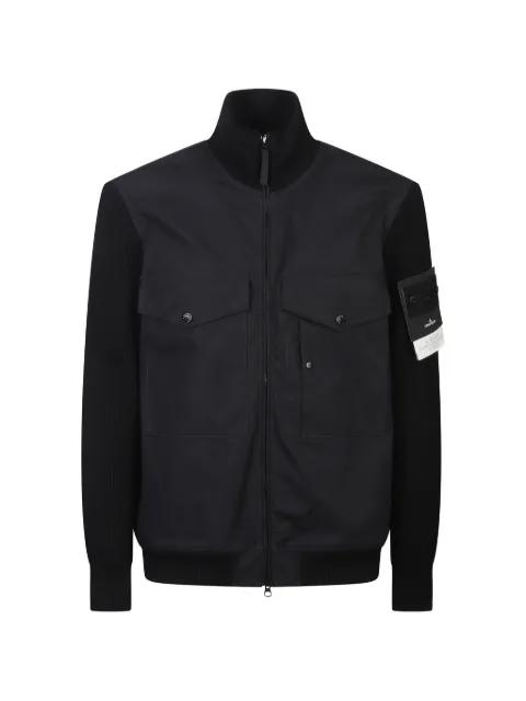 flap-pocket panelled jacket by STONE ISLAND