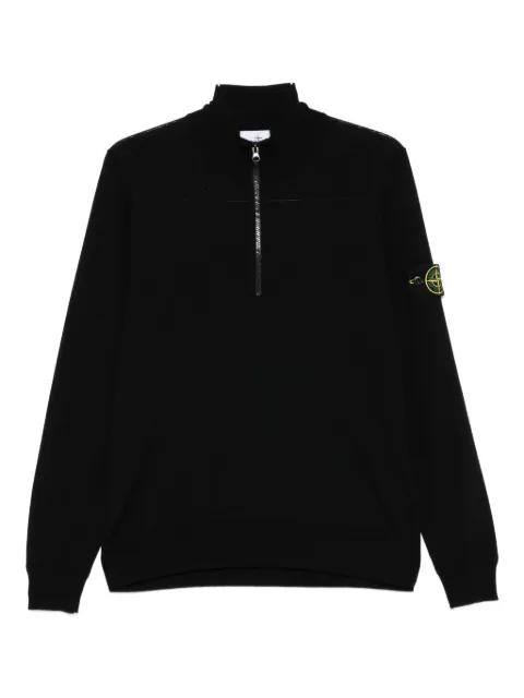 half-zip wool sweater by STONE ISLAND
