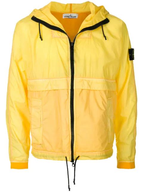 hoodied "Yellow" jacket by STONE ISLAND
