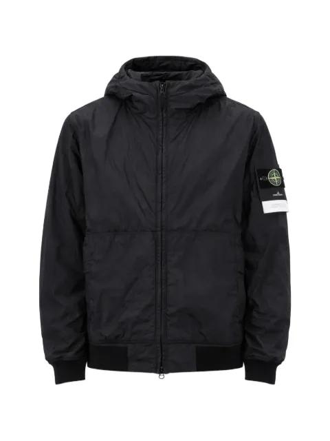 hoodied bomber jacket by STONE ISLAND