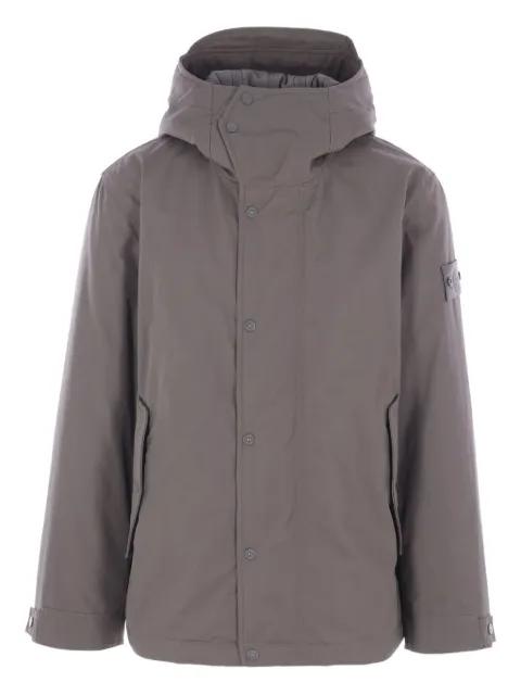 hoodied cotton jacket by STONE ISLAND