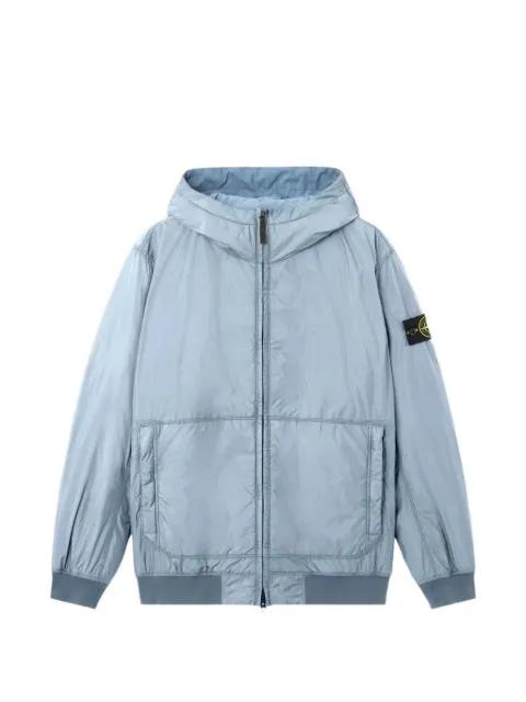 hoodied front-pocket jacket by STONE ISLAND