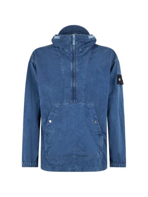 hoodied half-zip jacket by STONE ISLAND