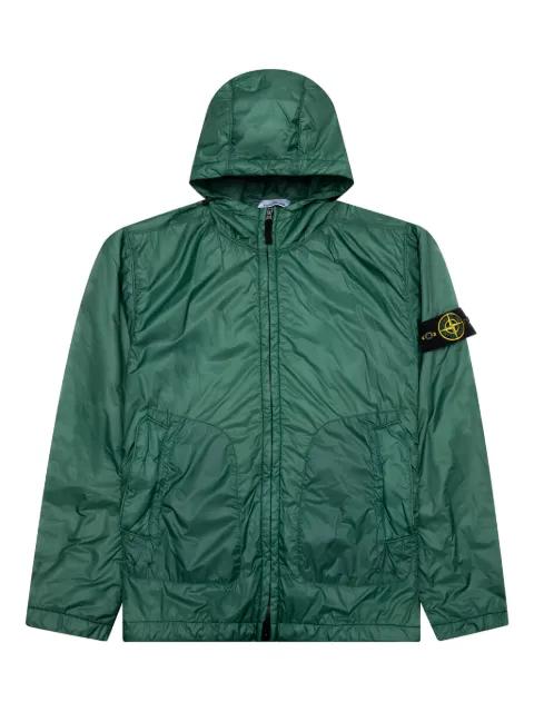 hoodied packable jacket by STONE ISLAND