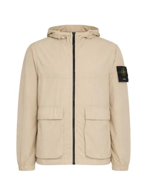 hoodied pocket jacket by STONE ISLAND