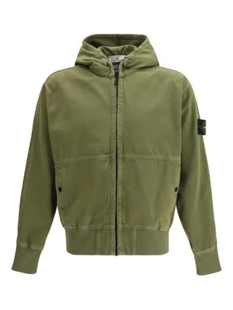 hoodied zip jacket by STONE ISLAND