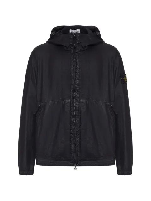hoodied zip jacket by STONE ISLAND