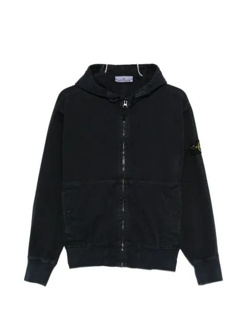 hoodied zip sweatshirt by STONE ISLAND
